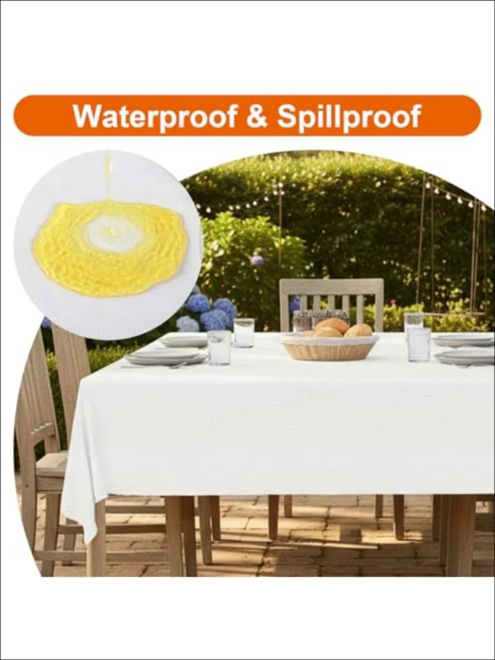 15 Pack Disposable Paper Tablecloths 3 Ply Plastic Backing 55x108 Rectangle